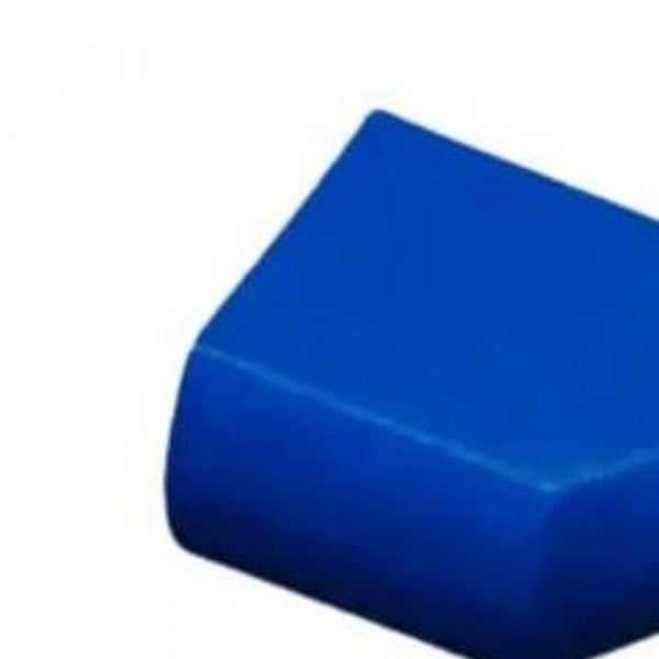 Terminal Tubular Duplo Ilhos 2,5mm Azul Lukma