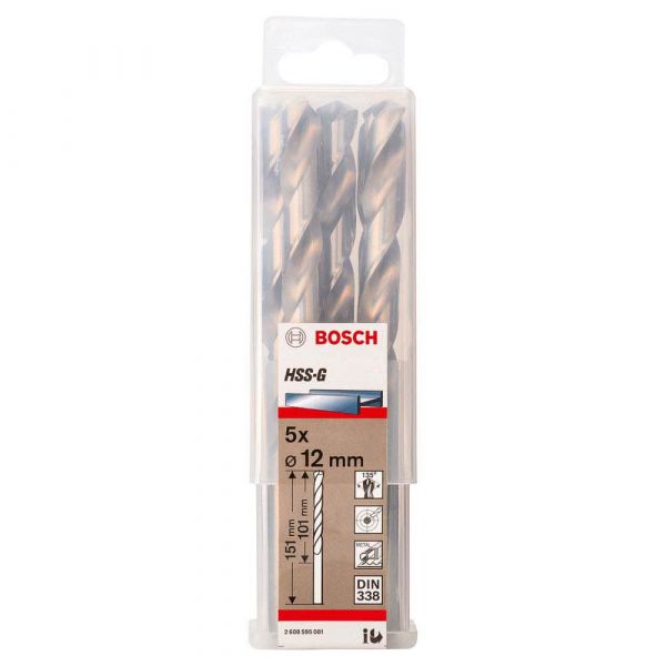 Broca para Metal Bosch Aço Rápido HSS-G 12,0mm