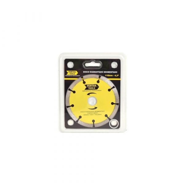 Disco Diamantado Segmentado 110mm Fertak