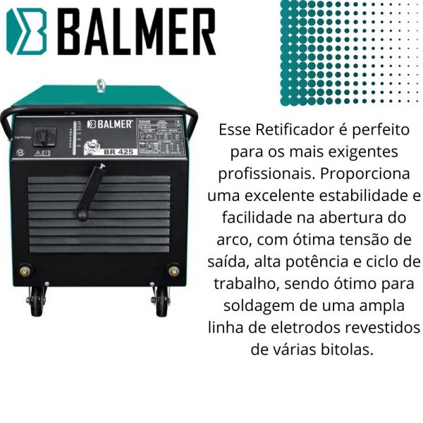 Retificador Solda Br 425 380/440v Balmer 
