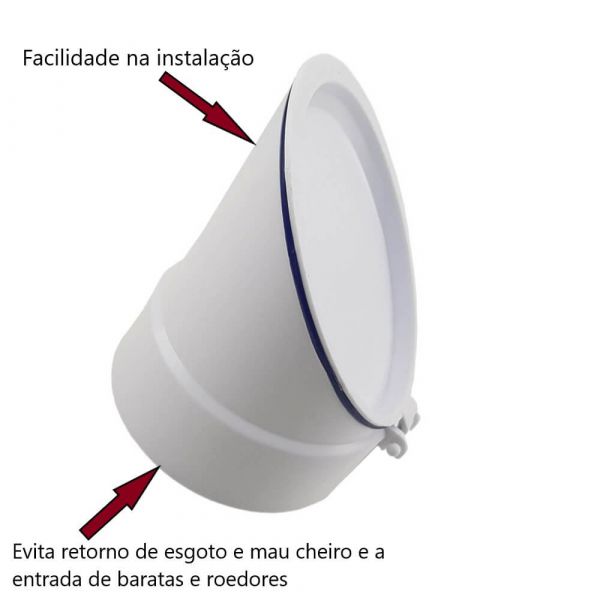 Válvula de Retenção Esgoto 50 mm Valeplast