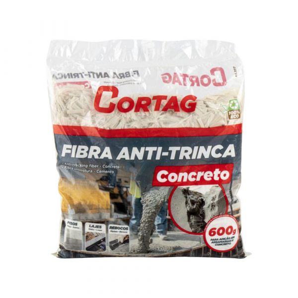 Fibra Anti-Trinca para Concreto 600 Gramas Cortag