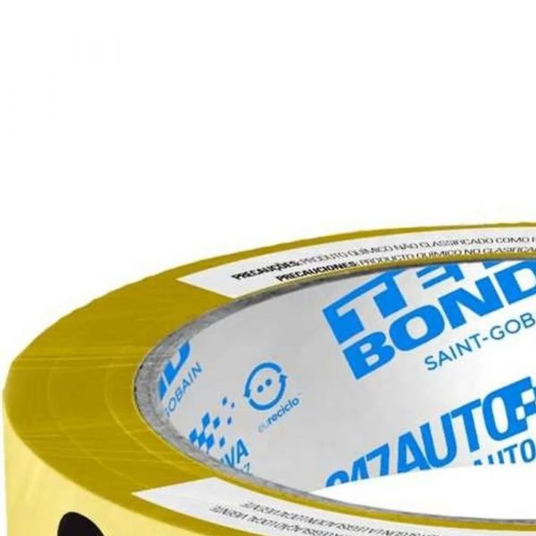 Fita Automotiva 247 Crepe Amarela 24mm x 40M Tek Bond