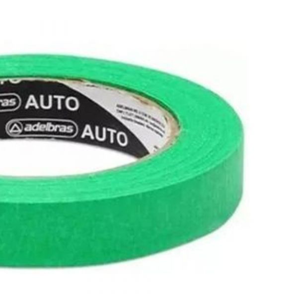 Fita Crepe Automotiva 18mmx40m Verde 766 Adelbras