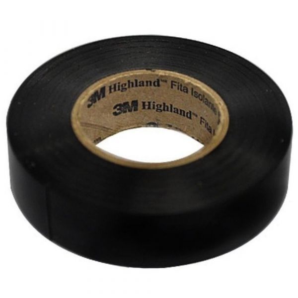 Fita Isolante 19mm x 20m Preta Highland