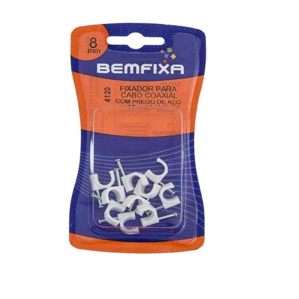 Fixa Cabo Coxial 08mm Bemfixa