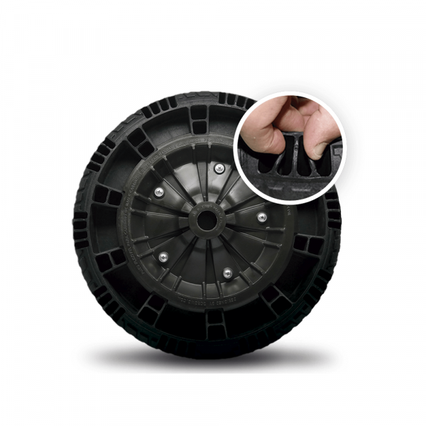 Roda Completa Com Rolamento Flex Border 1” FB Pneus