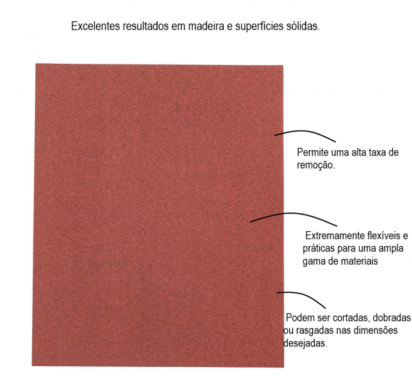 Folha de lixa Bosch Red for Wood; 230x280mm G220 1 peça