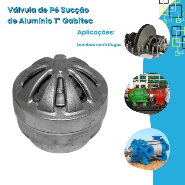 Válvula de Pé Sucção de Alumínio 1” Gabitec