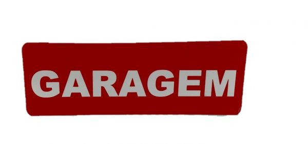 Placa Sinalização 19 X 7 cm Garagem