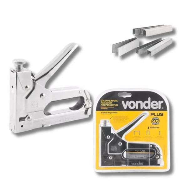 Grampeador Pinador Profissional Vonder