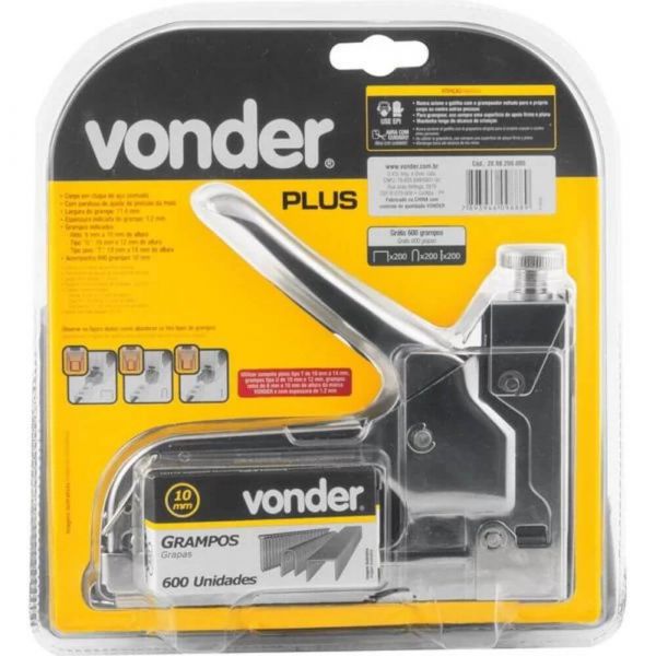 Grampeador Pinador Profissional Vonder