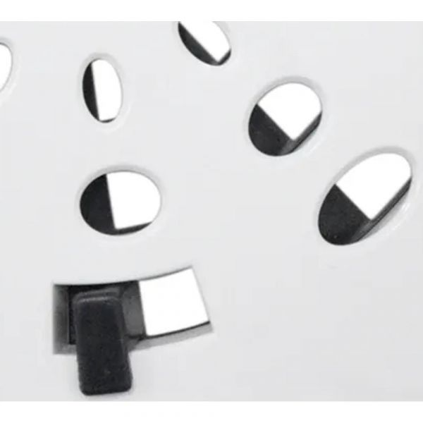 Grelha Quadrada 15 x 15cm em PVC Branco GRB15 Astra