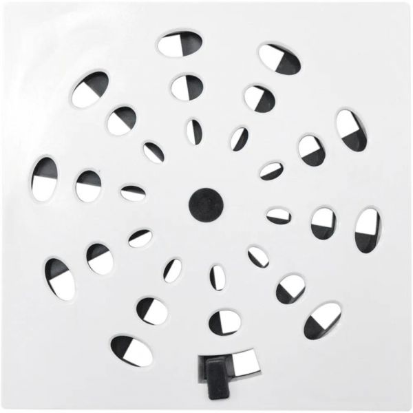 Grelha Quadrada 15 x 15cm em PVC Branco GRB15 Astra