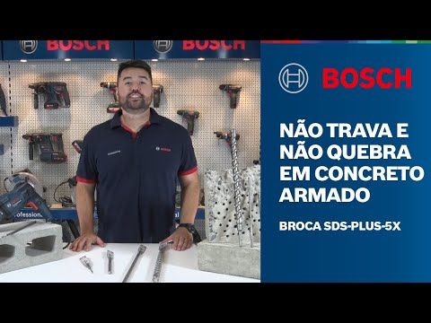 Broca Bosch SDS plus-5X para concreto Ø15 x 100 x 160 mm