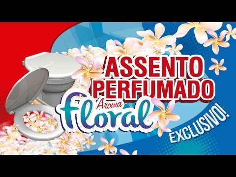 Assento Sanitário Almofadado Floral Bellart Branco