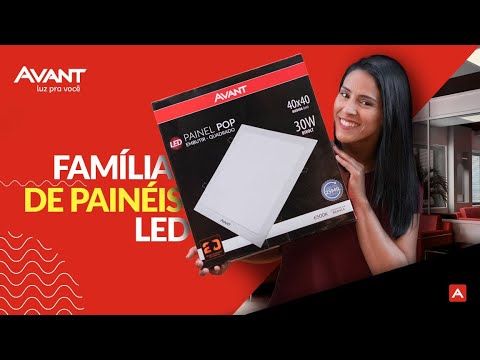 Luminária Pop de Embutir Quadrado M3000K 30W Bivolt Avant