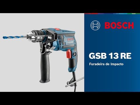 Furadeira de Impacto Bosch GSB 13 RE 650W 220V 5 brocas e maleta