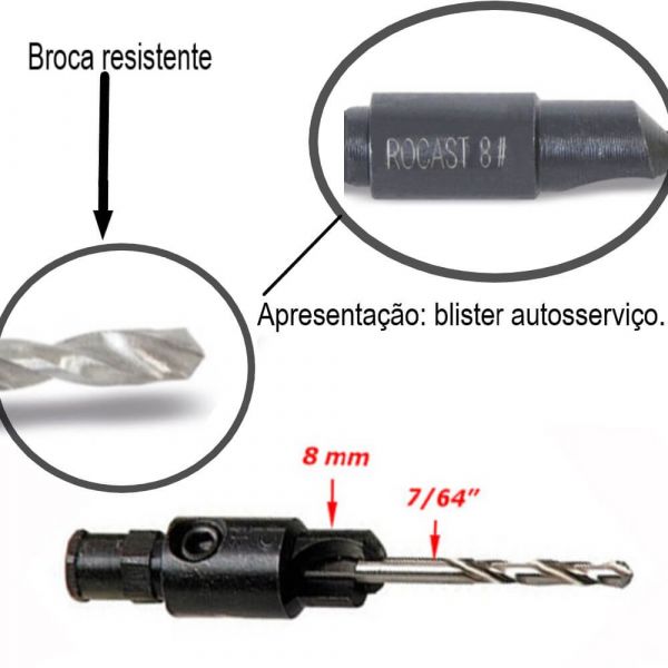 Broca Escareadora Nº 8 - 7/64