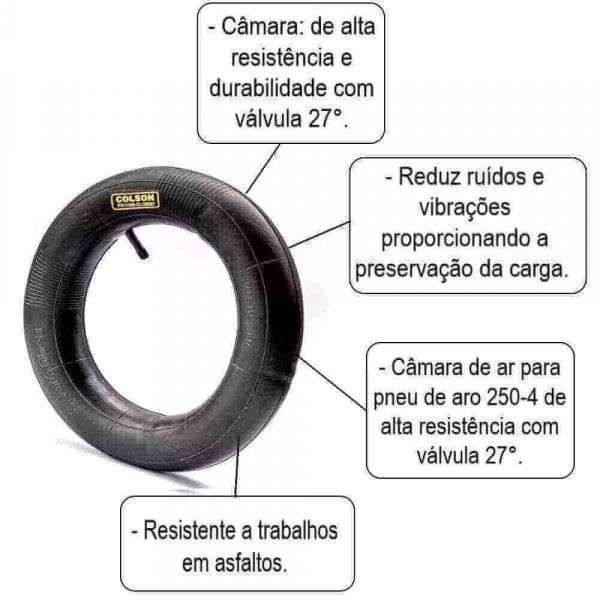 Câmara De Ar Para Pneu 400x8 Colson