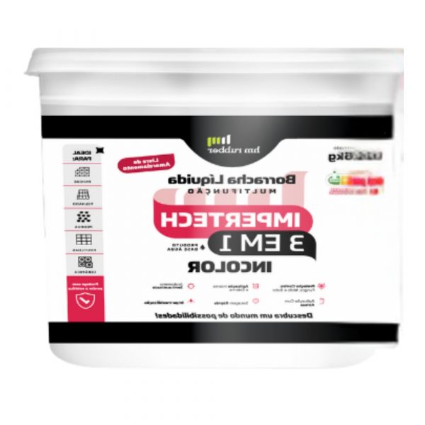 Impermeabilizante Impertech 3 em 1 Incolor 3,6Kg Hm Rubber