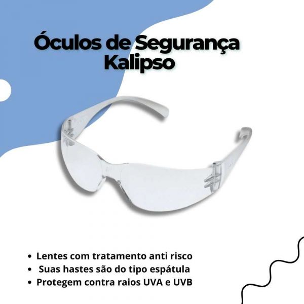 Óculos Segurança Leopardo Incolor Kalipso 