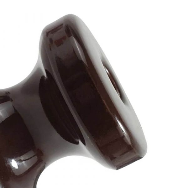 Isolador Tipo Roldana Porcelana 56x56mm Para Armação Germer