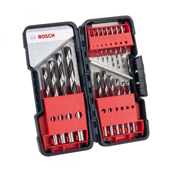 Jogo de Brocas Para Metal HSS POINTEQ 18 Peças 1 à 10mm Bosch