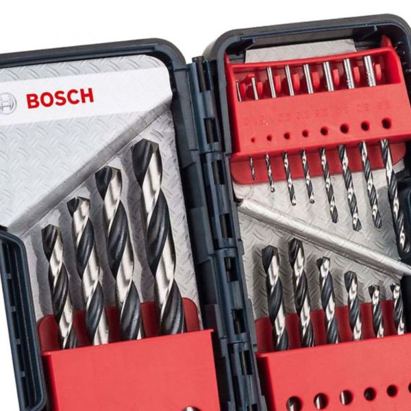 Jogo de Brocas Para Metal HSS POINTEQ 18 Peças 1 à 10mm Bosch