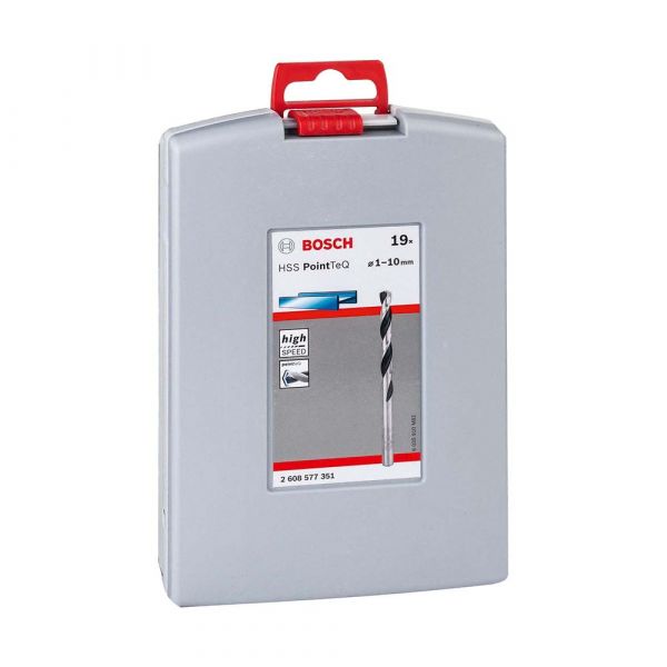 Jogo de Borca Para Metal HSS PointTeQ 19 Peças com Estojo ProBox Bosch