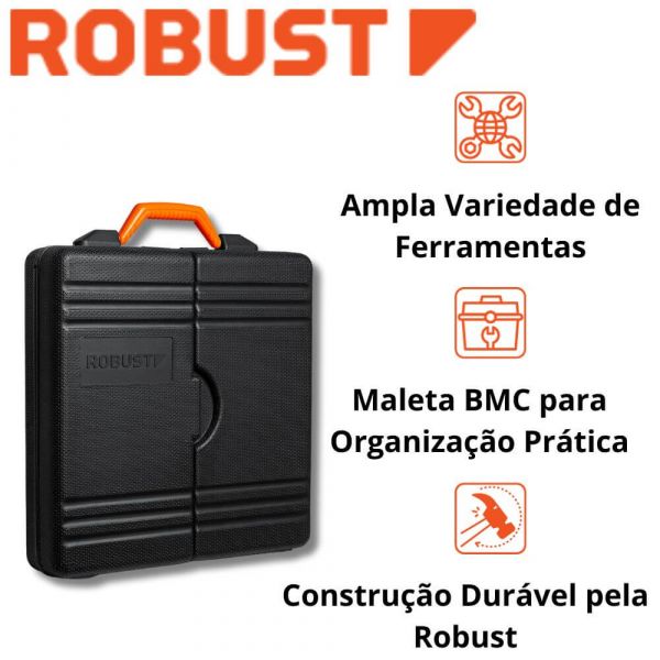 Jogo de Ferramentas Diy 69 peças Robust