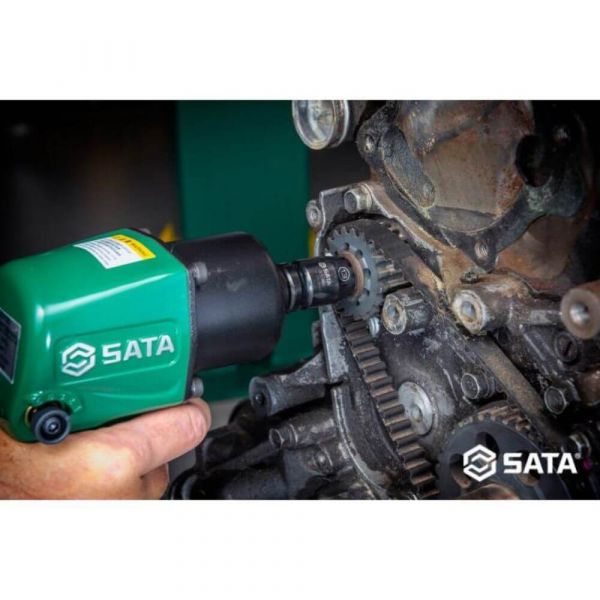 Jogo de Soquetes de Impacto Parede Fina 14 Peças 10-24mm Sata