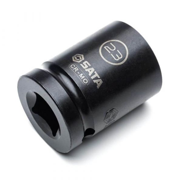 Jogo de Soquetes de Impacto Parede Fina 14 Peças 10-24mm Sata