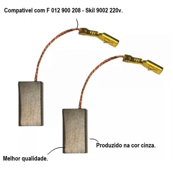 Jogo Escova De Carvão 220v 9002 Bosch