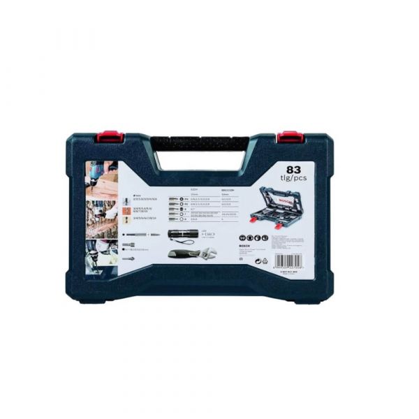 Jogo Kit De Ferramentas Brocas Titânio V-line 83 Peças Bosch