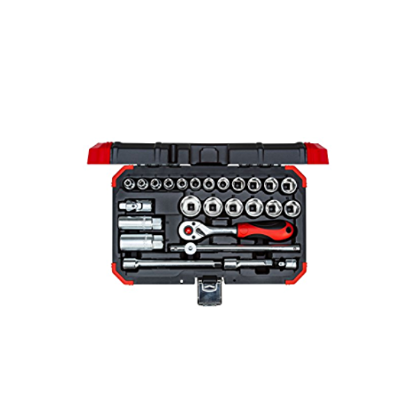 Jogo De Soquetes R59003026 Sextavados 26 Peças 3/8” Polegadas Gedore Red