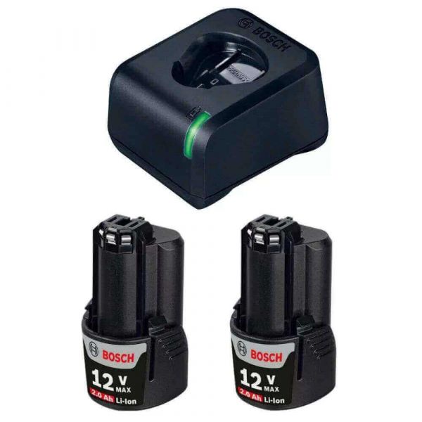 Kit Básico 2 Baterias 12V 2,0 Ah + Carregador GAL 12V-20 Bivolt Bosch