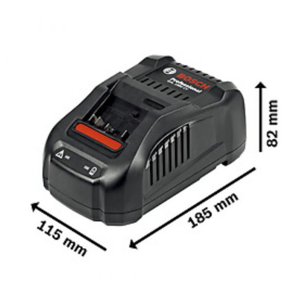 Kit Bosch 2 baterias GBA 18V 4,0Ah e Carregador GAL 1880 CV 220V