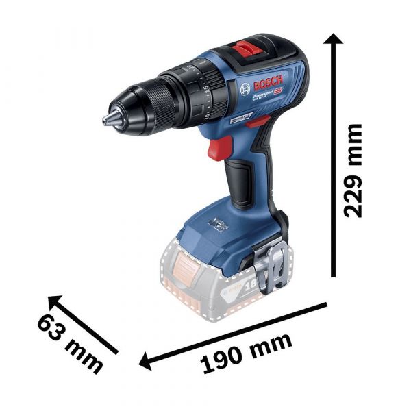 Kit Bosch Parafusadeira GSB 18V-50 + Chave de Impacto GDX 18V-200