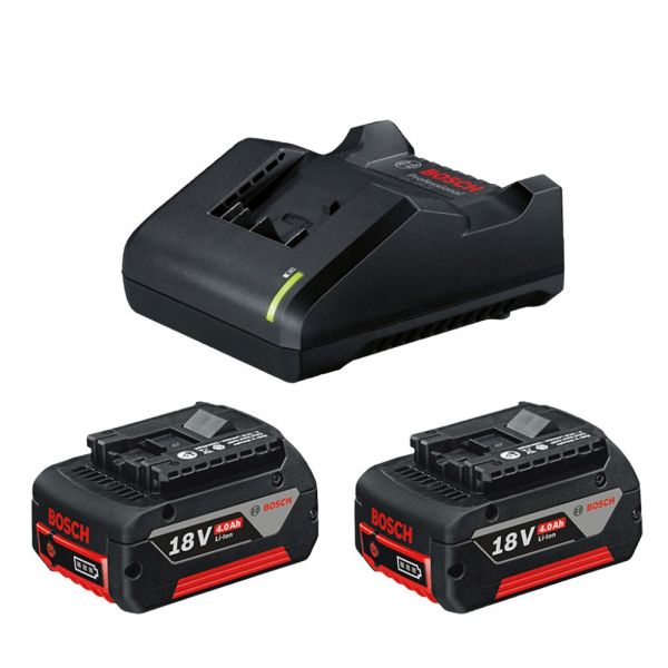 Kit Chave de Impacto GDS 18V-1050 H + 2 Baterias GBA 18V 4Ah + Carregador GAL 18V-40 Bosch