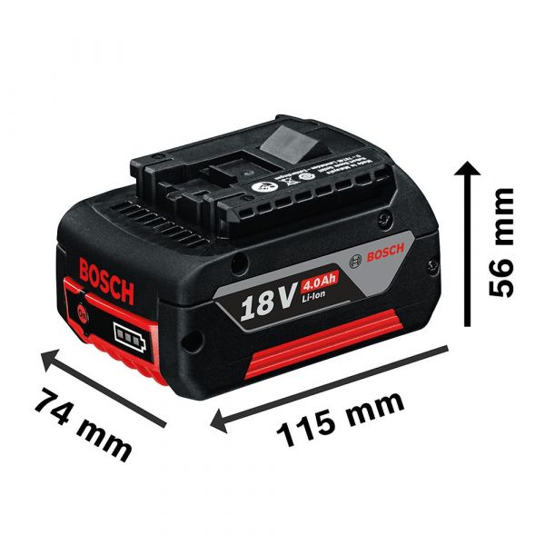 Kit de 2 Baterias GBA 18V 4Ah + Carregador de baterias Bosch GAL 18V-40 Bivolt