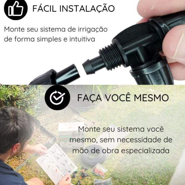 Kit Micro Irrigação Rega Localizada Kil14 Brisa Jardim