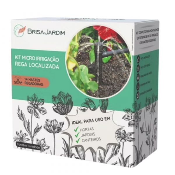 Kit Micro Irrigação Rega Localizada Kil14 Brisa Jardim
