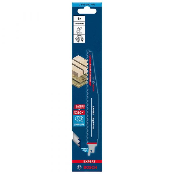 Lâmina de Serra Sabre Bosch EXPERT Tough Wood S1142KHM 225mm