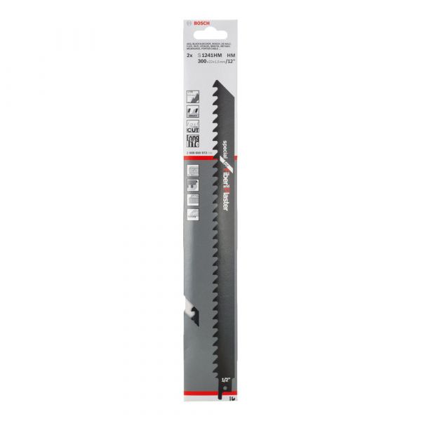 Lâmina de Serra Sabre Bosch S1241HM Endurance for Aerated Concrete pacote com 2 peças