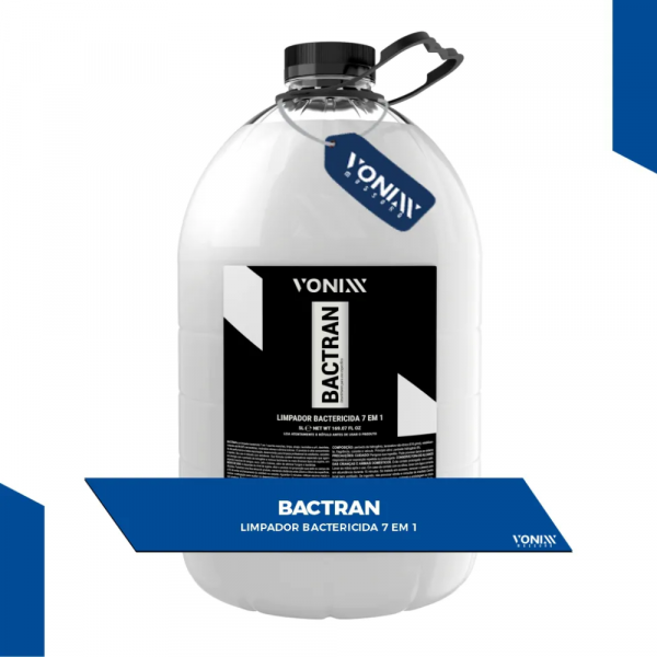 Limpador de Estofados Bactericida Bactran 5L 7 em 1 Vonixx
