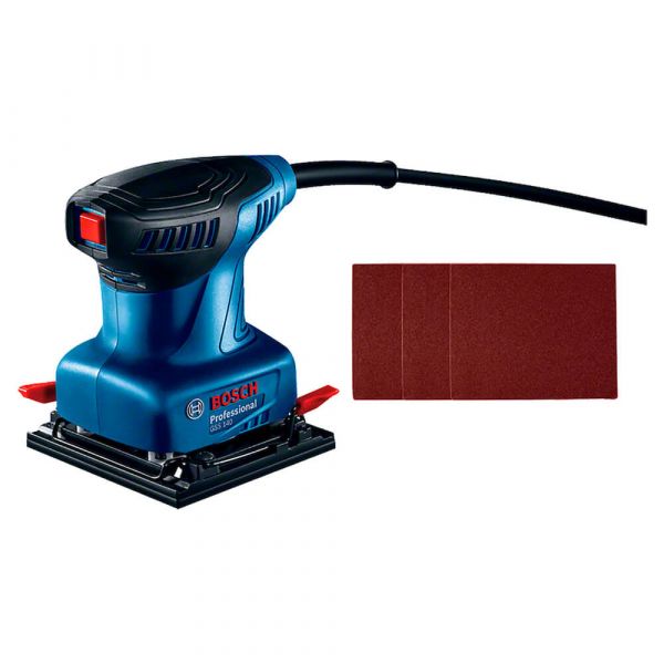 Lixadeira Orbital de Palma Bosch GSS 140 220W 220V 3 lixas