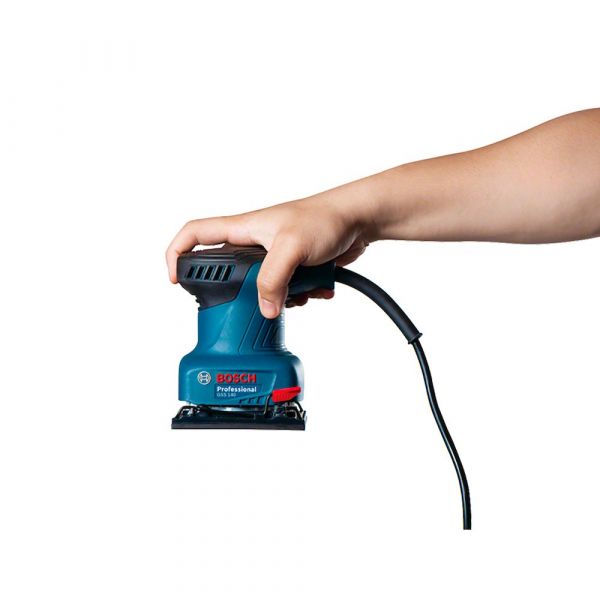 Lixadeira Orbital de Palma Bosch GSS 140 220W 220V 3 lixas
