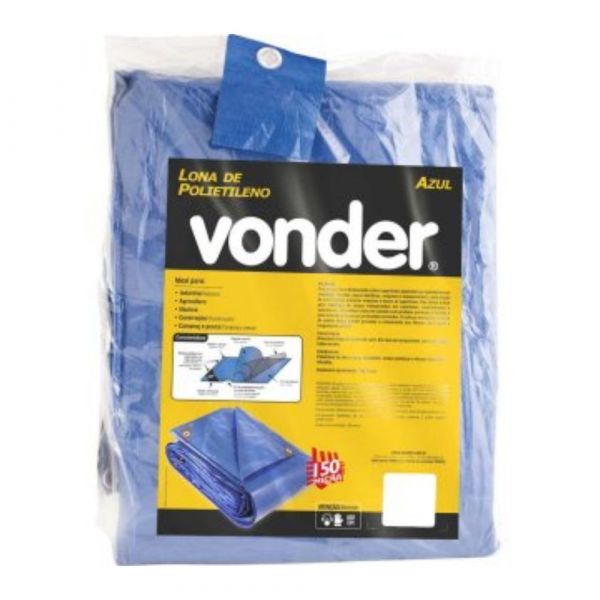 Lona de Polietileno Azul 9x4m Vonder 