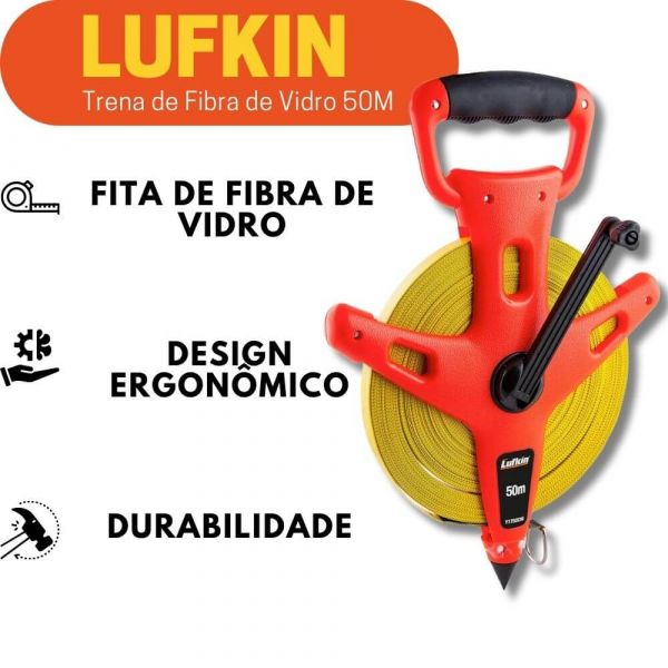 Trena Longa Fita de Fibra de Vidro Arco Aberto Lufkin